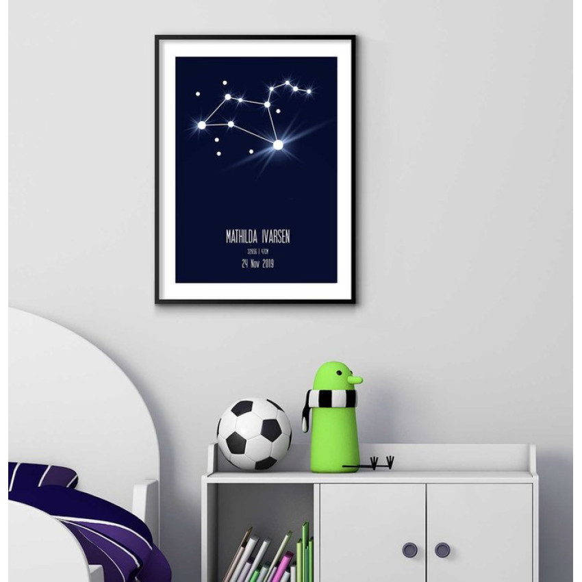 Leo - Kids personal zodiac poster