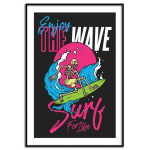Skeleton surfer - Sports poster