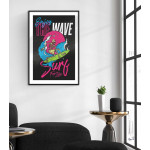 Skeleton surfer - Sports poster