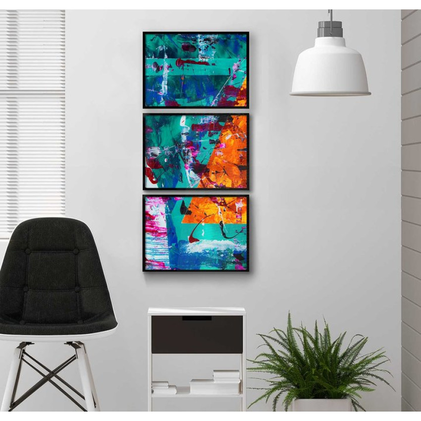 Abstract modern art - Three piece poster