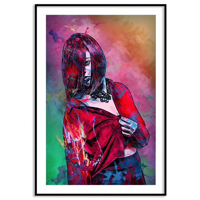 Abstrakt flicka 50x70cm fashion poster