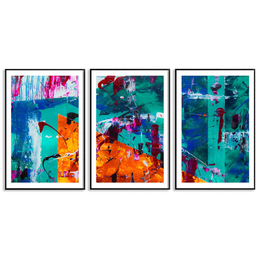 Abstract modern art 50x70cm x 3 posters