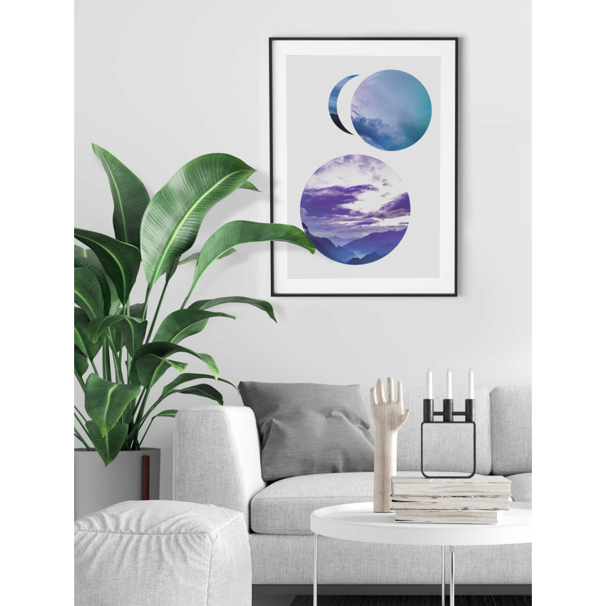 Abstrakt natur cirklar - Simpel poster