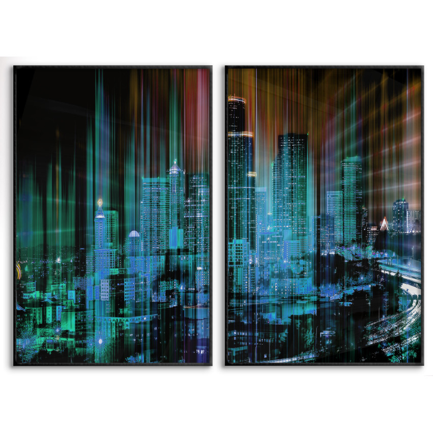 Abstract Skyline - Two Piece Poster