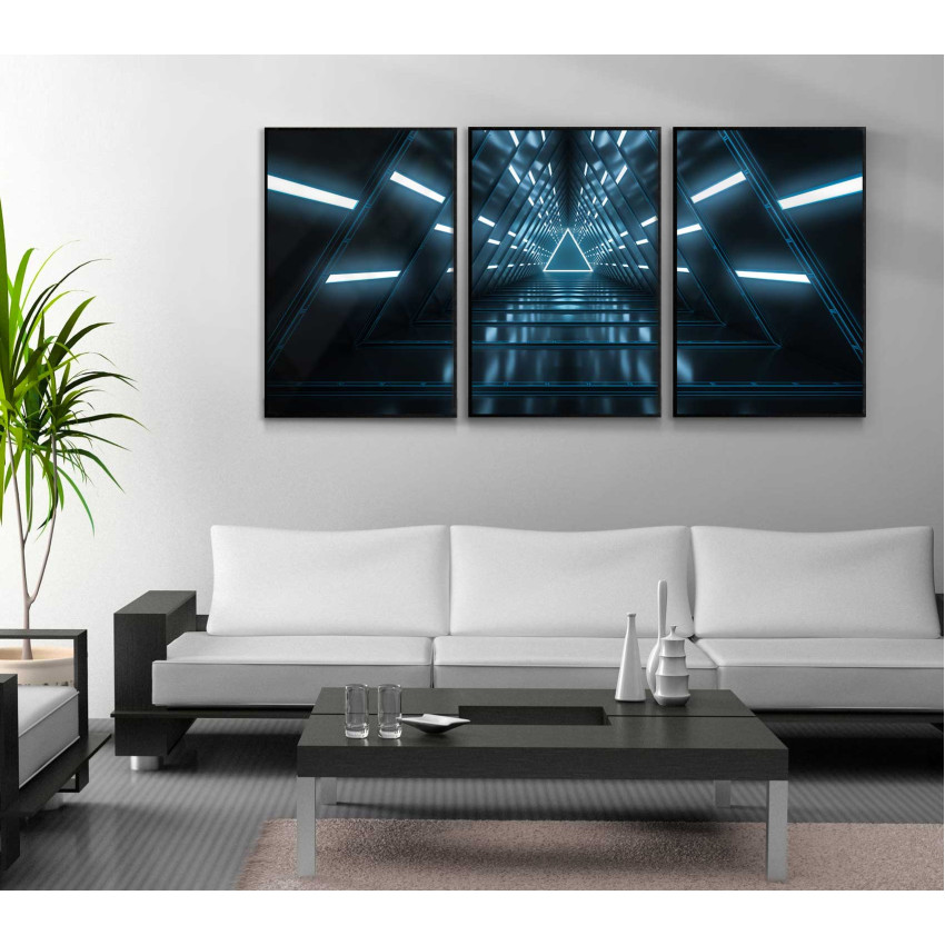 Abstract triangle -50x70cm x 3 posters