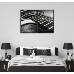 Acoustic guitar 50x70cm x 2 abstract poster