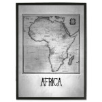 Africa- Black and White Poster