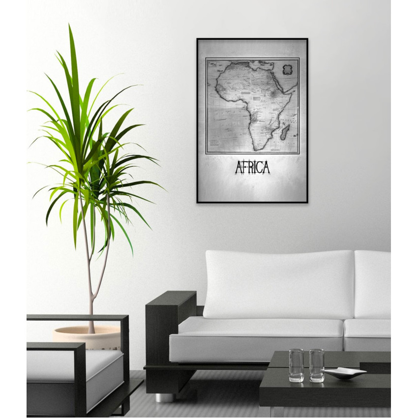 Africa- Black and White Poster