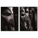 African Masks - Two Piece Poster Print