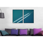 Aircraft in the Sky - Two Piece Poster