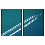 Aircraft in the Sky - Two Piece Poster