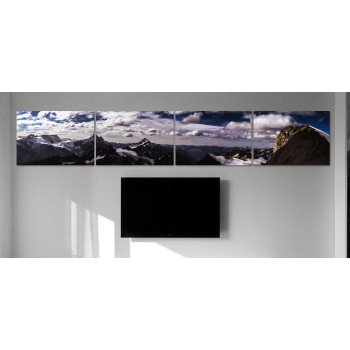 Alpine Winter Super Panorama - 4-piece Poster