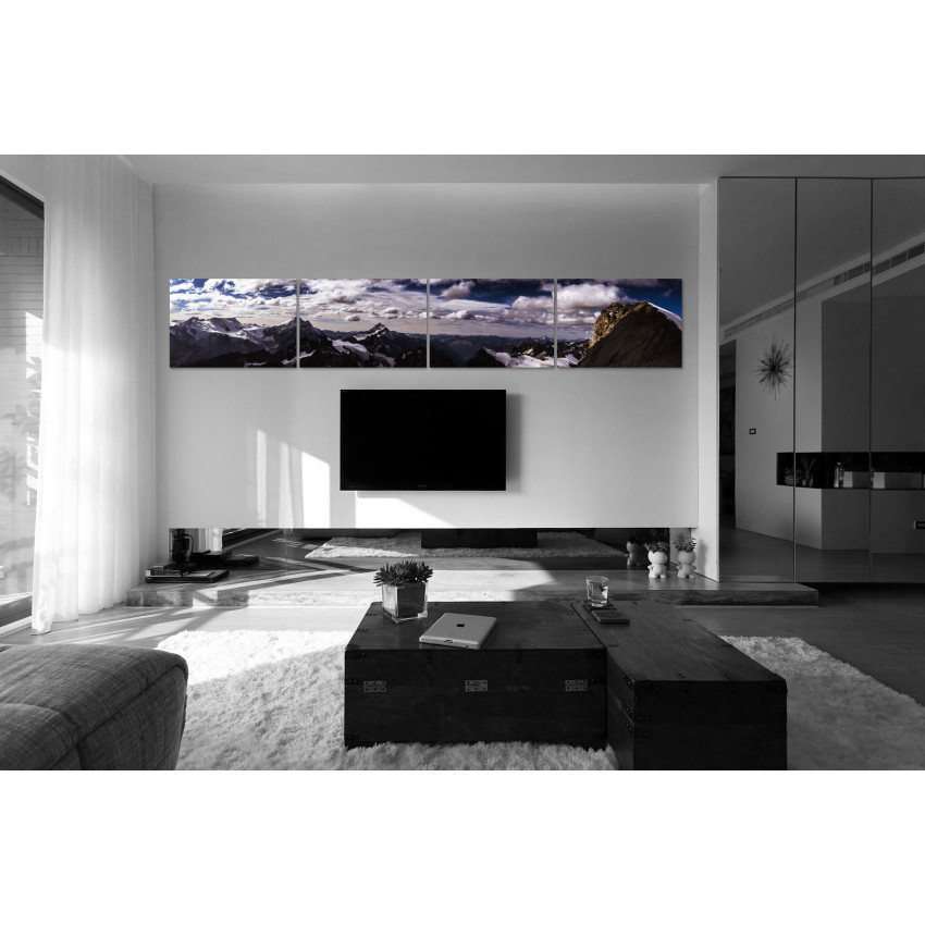 Alpine Winter Super Panorama - 4-piece Poster