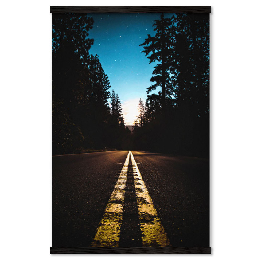 Amerikansk Landsv&auml;g p&aring; Natten - Poster