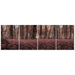 H&ouml;st,  l&ouml;v och Skog - Stor 4-delad Poster