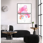 Ballonger i vattenfärg - Poster i två delar