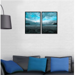 Beach and Ocean - Two Piece Turquoise Poster