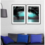 Beach and Palm Tree - Two Piece Poster