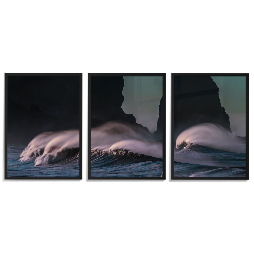 Beach and Waves - Beautiful Three Piece Poster