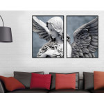 Beautiful Angel Statue - Two Pieces Poster