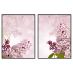 Beautiful Flowers - Pink Poster in Two Pieces