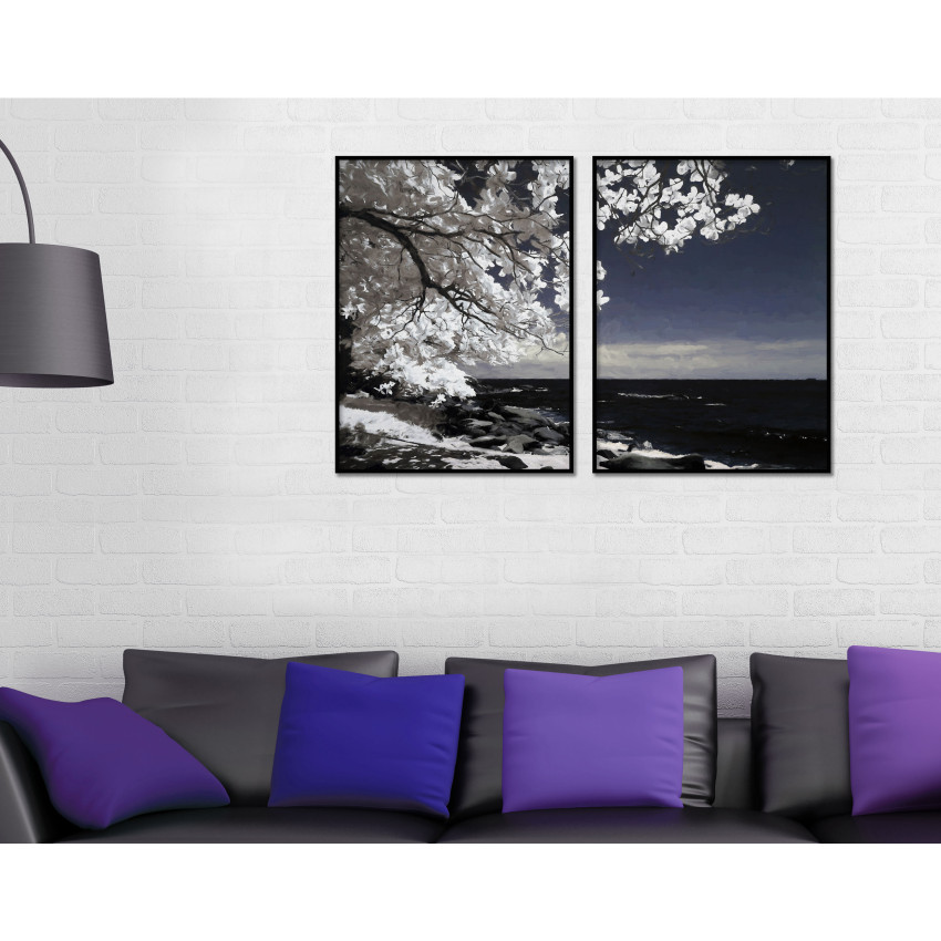 Beautiful Tree by the Beach - Two Piece Poster