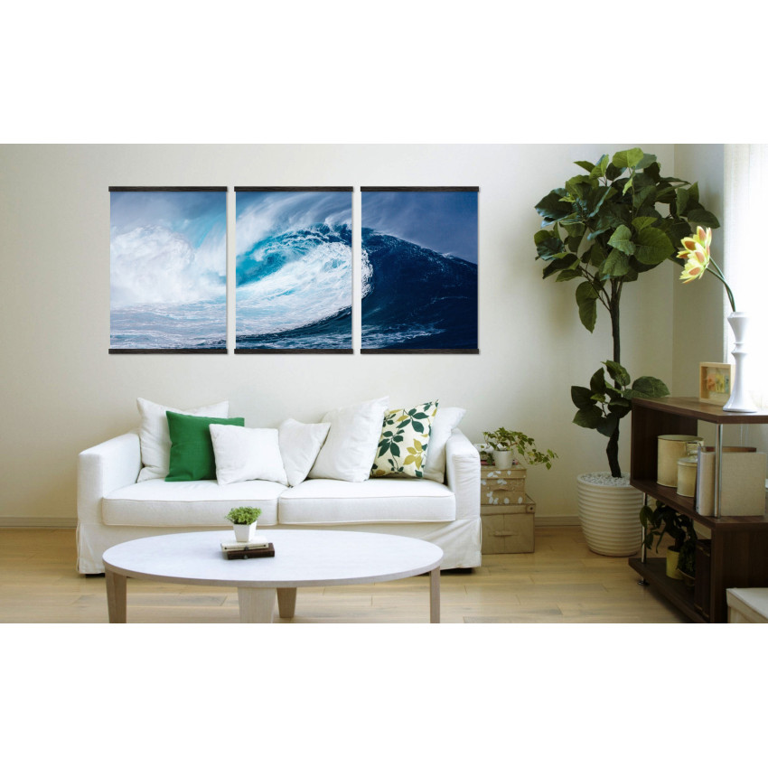 Big Blue Waves - Poster in Three Pieces