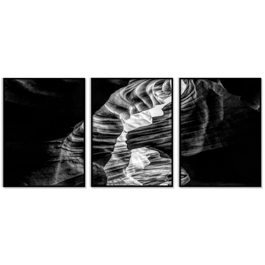 Big Three Piece Poster - Cave in the Dark