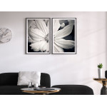 Black and White Flower - Two Piece Poster
