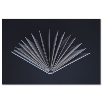 Snyggt motiv av en uppslagen bok - Affisch