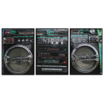 Boombox - Retro Three Piece Poster