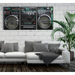 Boombox - Retro Three Piece Poster