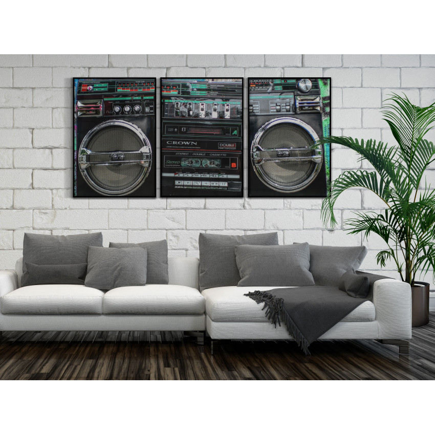 Boombox - Retro Three Piece Poster
