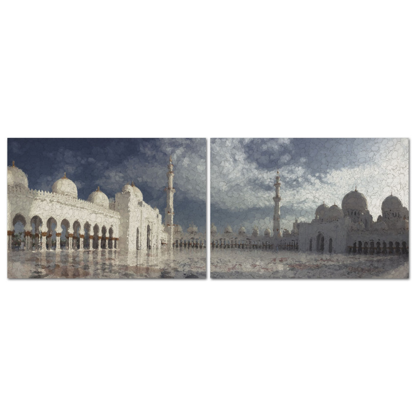 Building in Abu Dhabi - Two Piece Poster