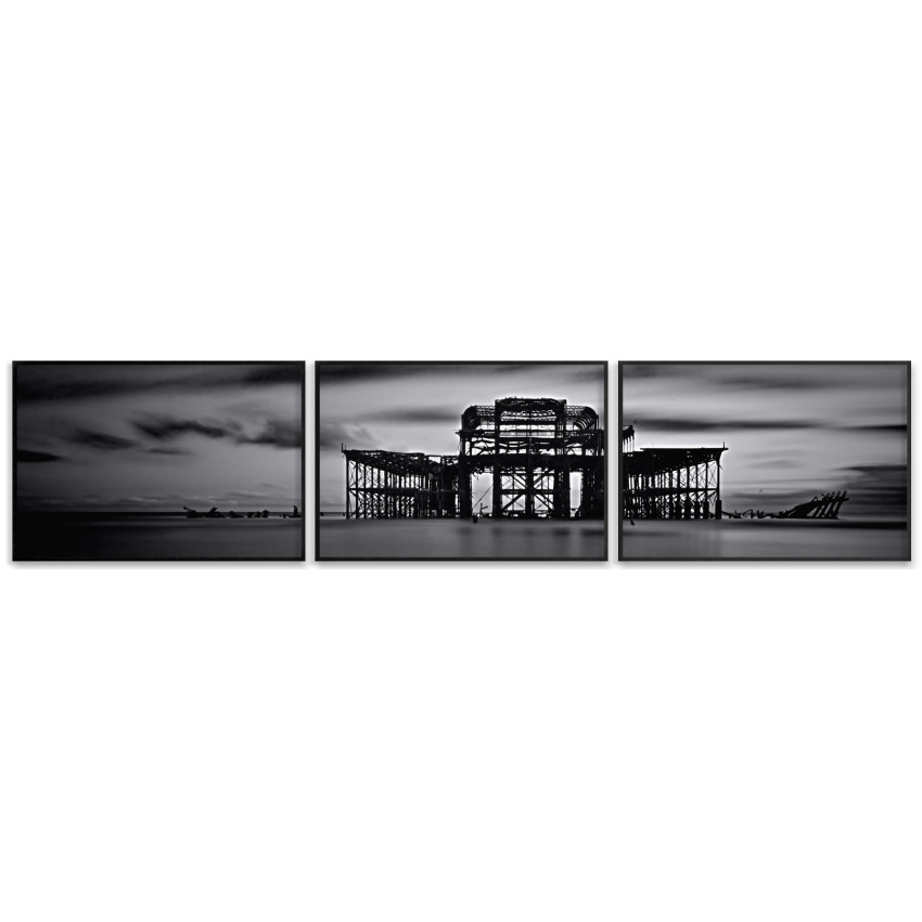 Building in Process by the Sea - Poster in Three Pieces