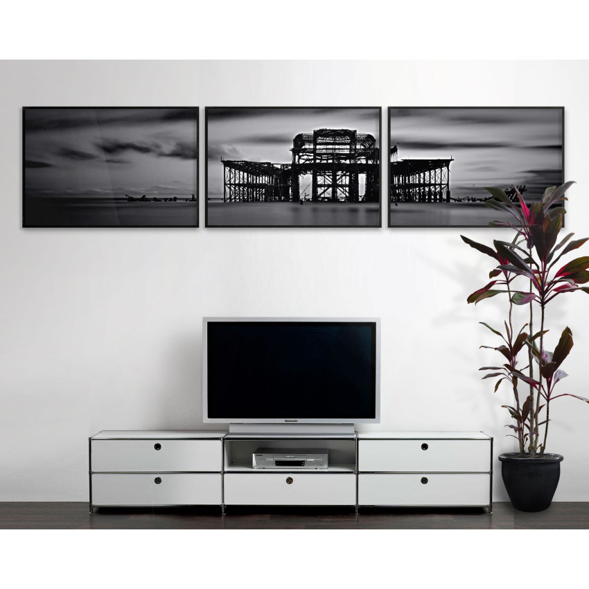 Building in Process by the Sea - Poster in Three Pieces