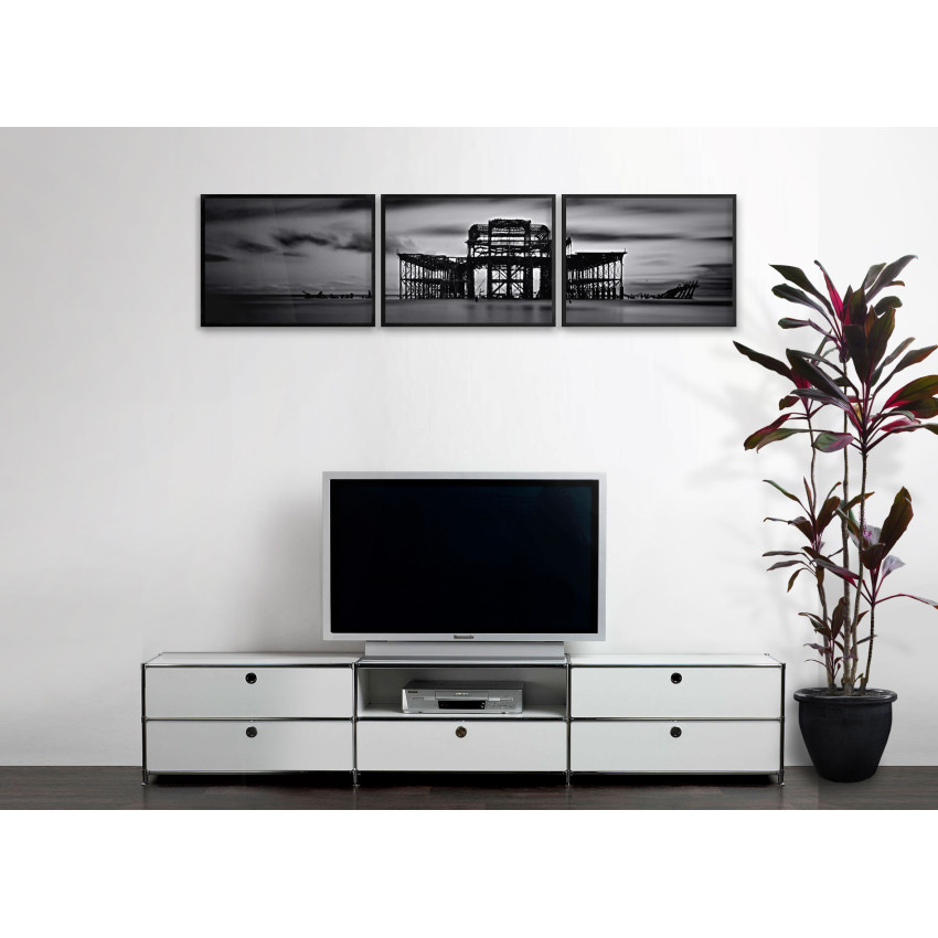 Building in Process by the Sea - Poster in Three Pieces