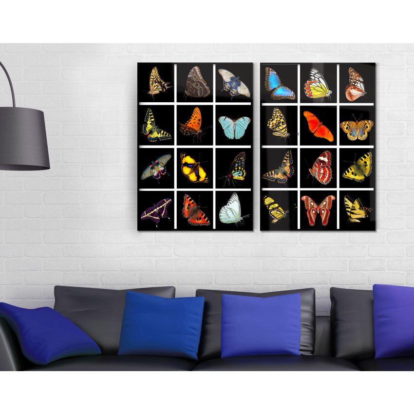 Fjärilar i mängder - Tavelset i två delar