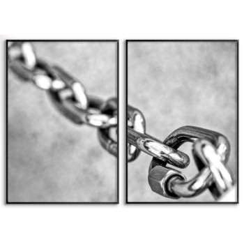 Chain Close Up - Two Piece Poster