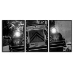 Classic Car - Retro Three Piece Poster