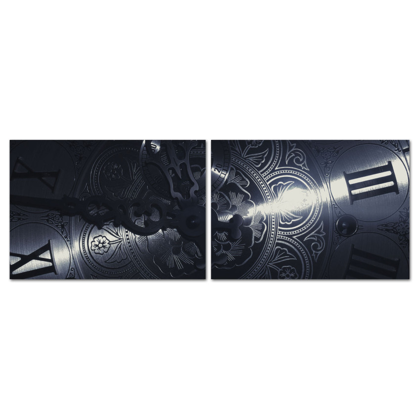 Clock with Latin Numbers - 2-piece Poster