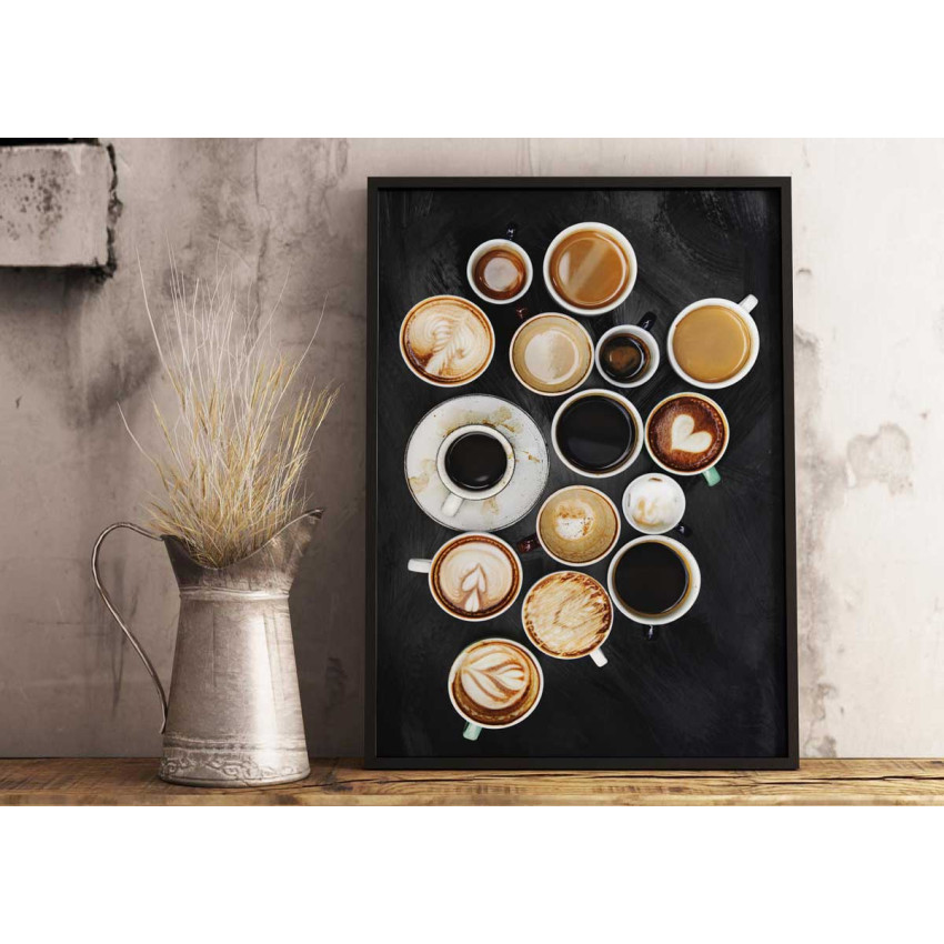 Kaffe med k&auml;rlek 30x42cm (A3) K&ouml;ksposter