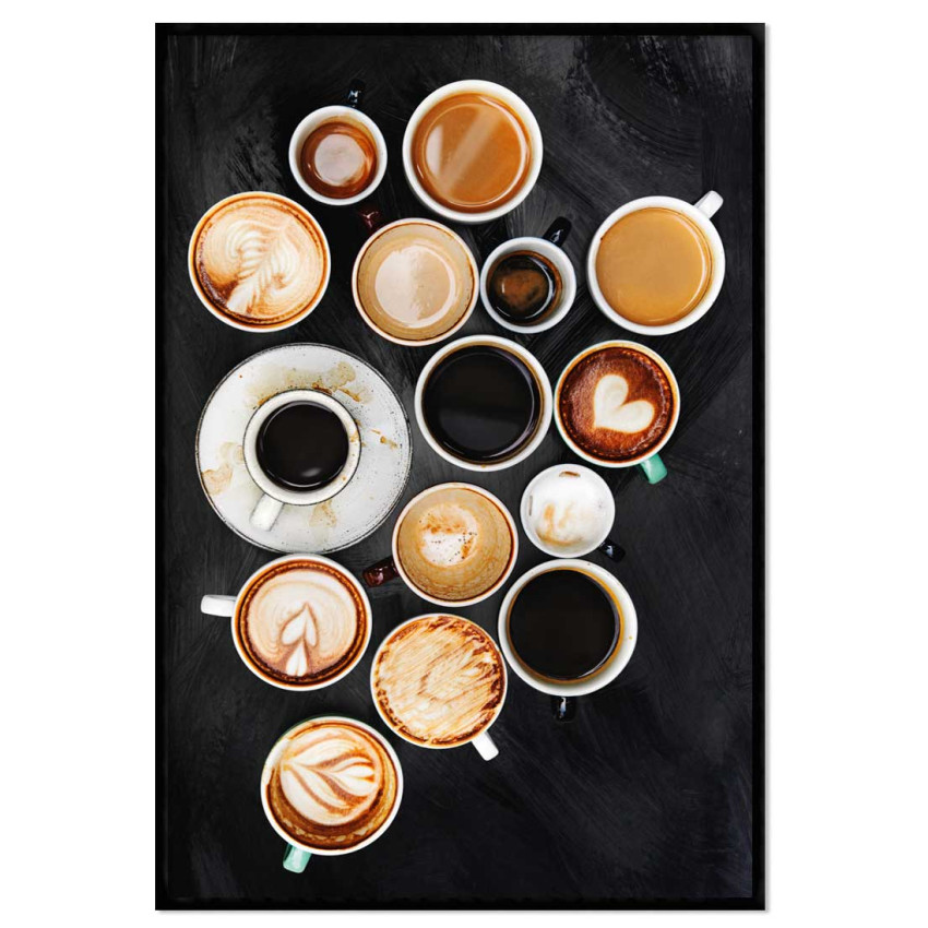 Kaffe med k&auml;rlek 30x42cm (A3) K&ouml;ksposter
