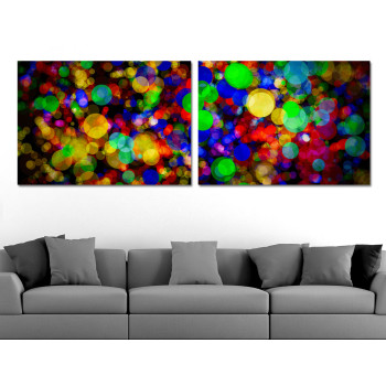 F&auml;rgglada ringar - Poster i tv&aring; delar