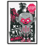 Cool Cartoon Bad Monkey - Poster