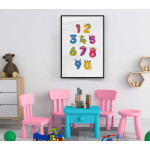Cute digits - Simple kids poster