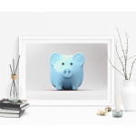 Cute Pig - Simple Poster