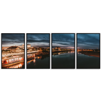 Dark cityscape 50x70cm x 4 panorama posters