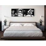 De Dödas Dag - Svartvit Panorama Poster i Två delar