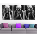 Deaf Dumb Blind Skeleton - Poster in Three Pieces